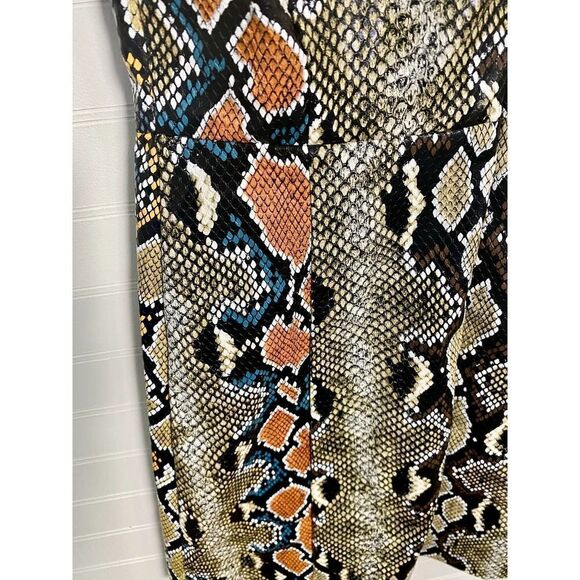 French Connection Snake print Sleeveless Shift Mini Dress Size 0 - Picture 3 of 9